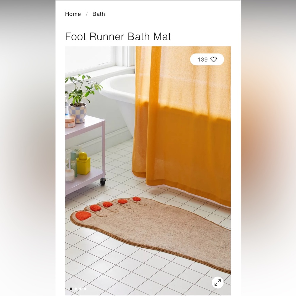 Urban Outfitters bath mat